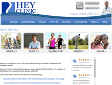 Tablet Screenshot of heyclinic.com
